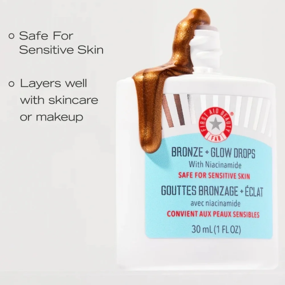 First Aid Beauty Bronze + Glow Drops W/ Niacinamide BNIB
